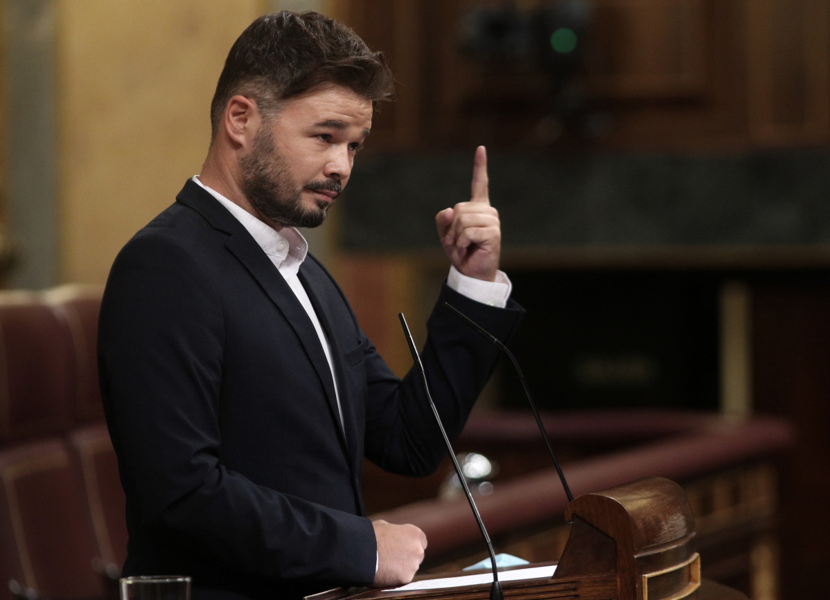 El portavoz de Esquerra Republicana (ERC) en el Congreso, Gabriel Rufián.