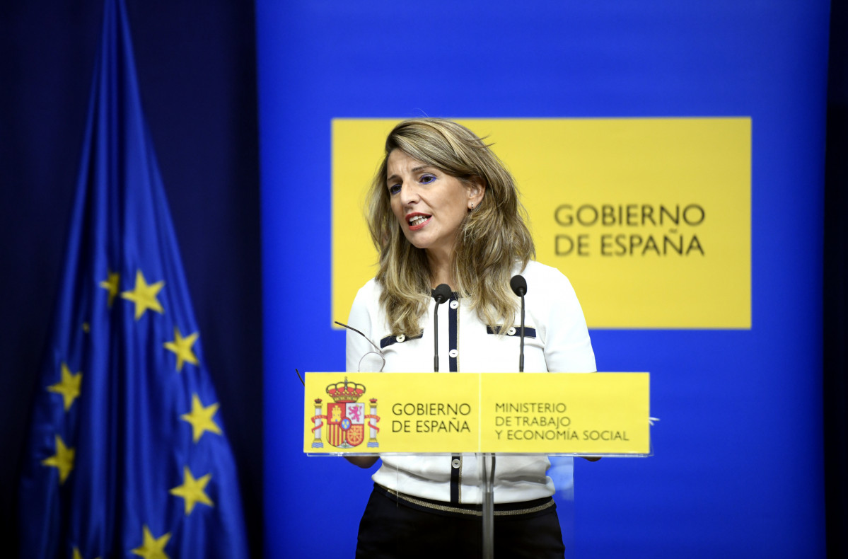 La ministra de Trabajo y Economía Social, Yolanda Díaz