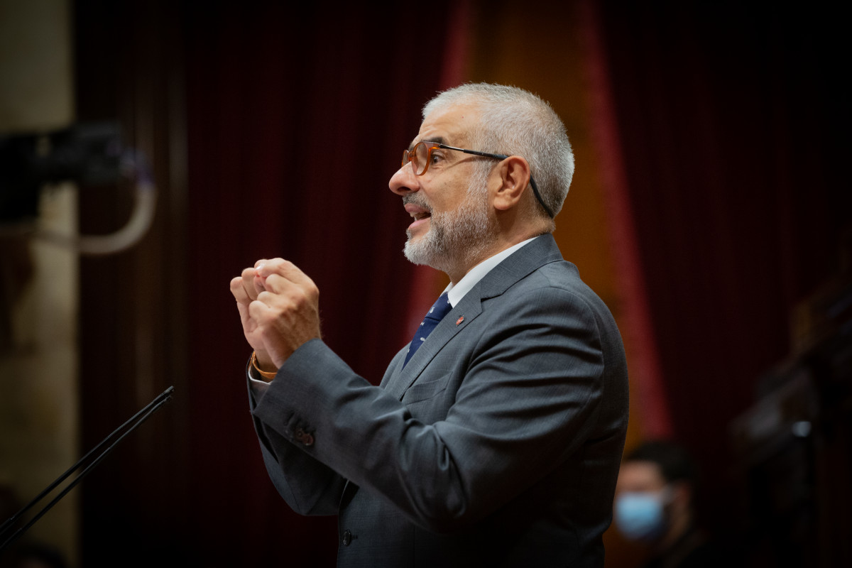 El presidente del grupo de Ciudadanos en el Parlament, Carlos Carrizosa.