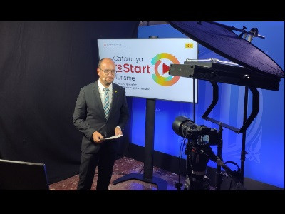 El director de l'ACT, David Font, presenta telemàticament la campanya Catalunya reStart Turisme.