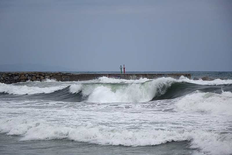 Ones, temporal, fred, pluja, mar