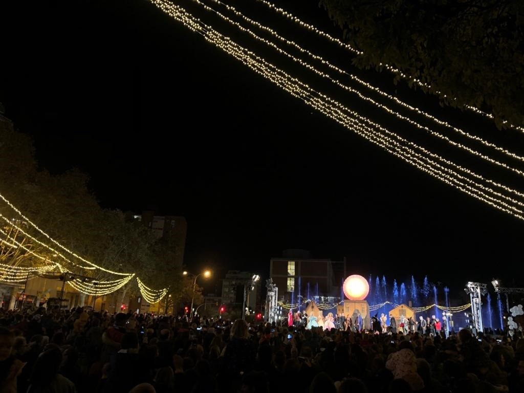 L'encesa de llums de Nadal a Barcelona.
