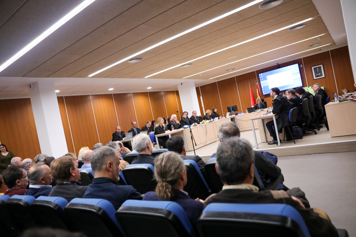 Interior de la sala en la que se desarrolló el macrojuicio a los controladores aéreos.
