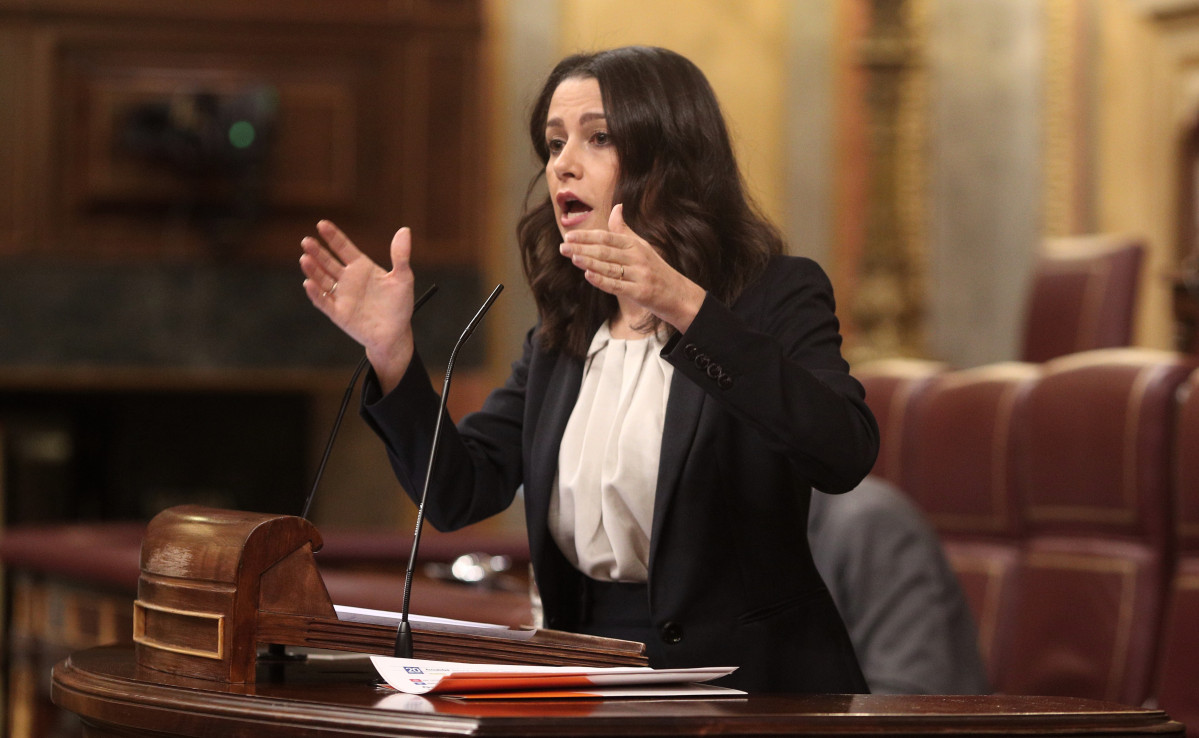 La presidenta de Ciutadans, Inés Arrimadas, al Congrés.