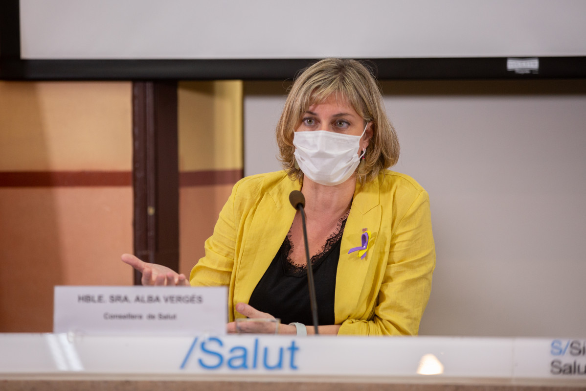La consellera de Salut de la Generalitat, Alba Vergés (Arxiu).