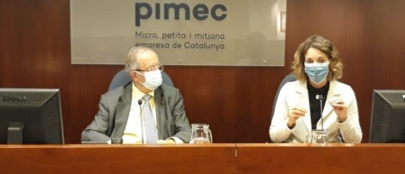 La exconsellera Àngels Chacón (PDeCat) visita el Comité Ejecutivo de Pimec