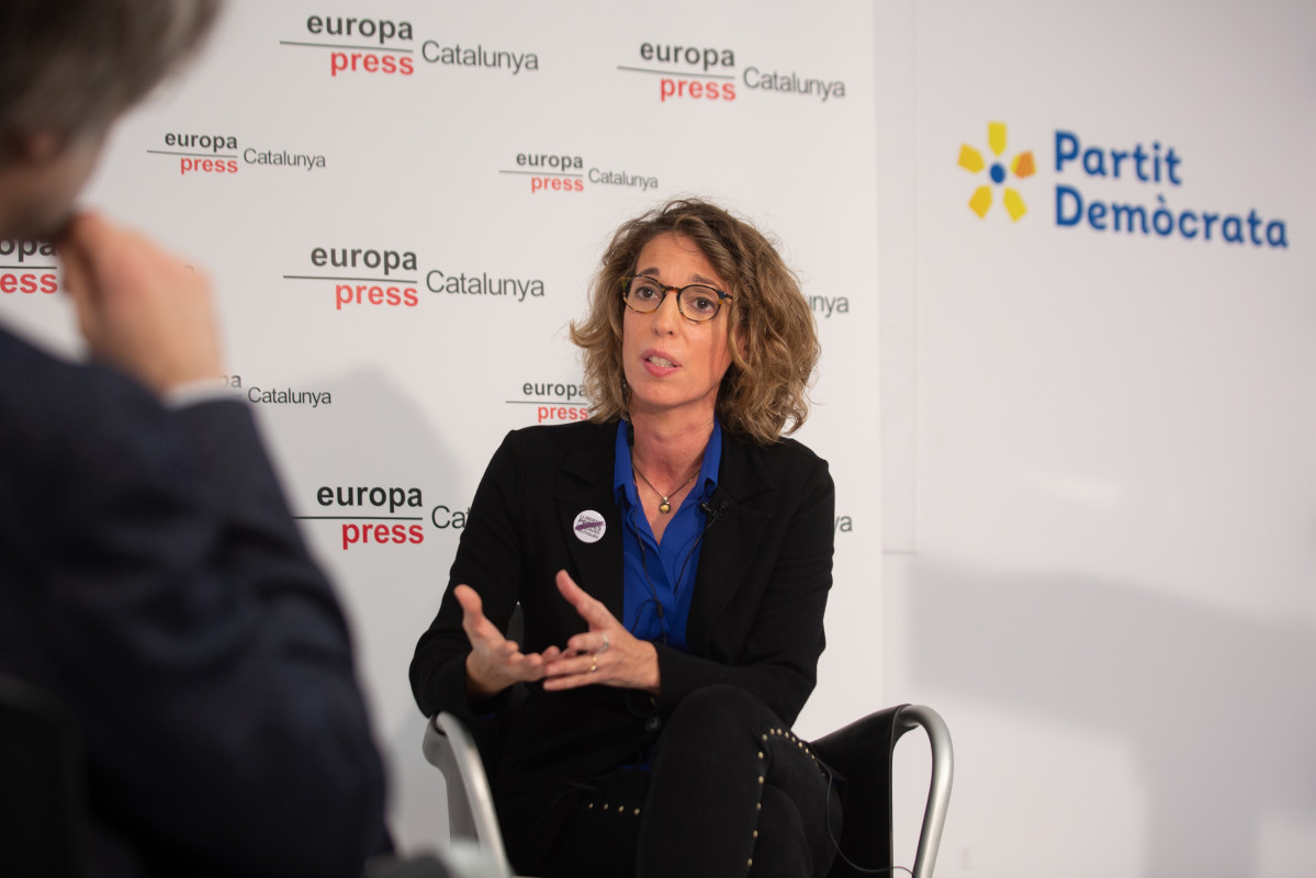 Encuentro Digital de Europa Press con la candidata del PDeCAT a la Presidencia de la Generalitat, Àngels Chacón, el 17 de diciembre de 2020.