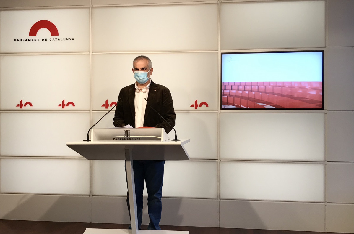 El líder de Cs en Catalunya y candidato a las elecciones del 14 de febrero, Carlos Carrizosa