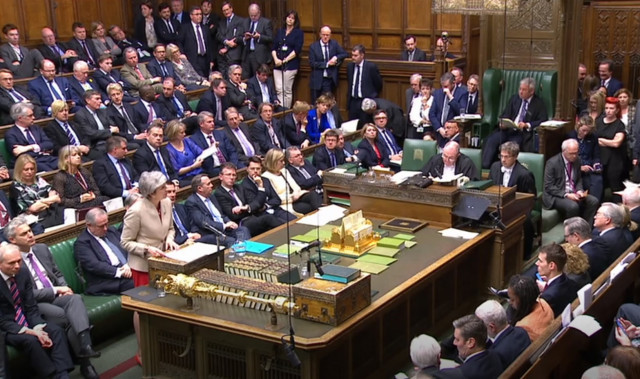 EuropaPress 2029836 29 march 2019 england london video screenshot shows british prime minister