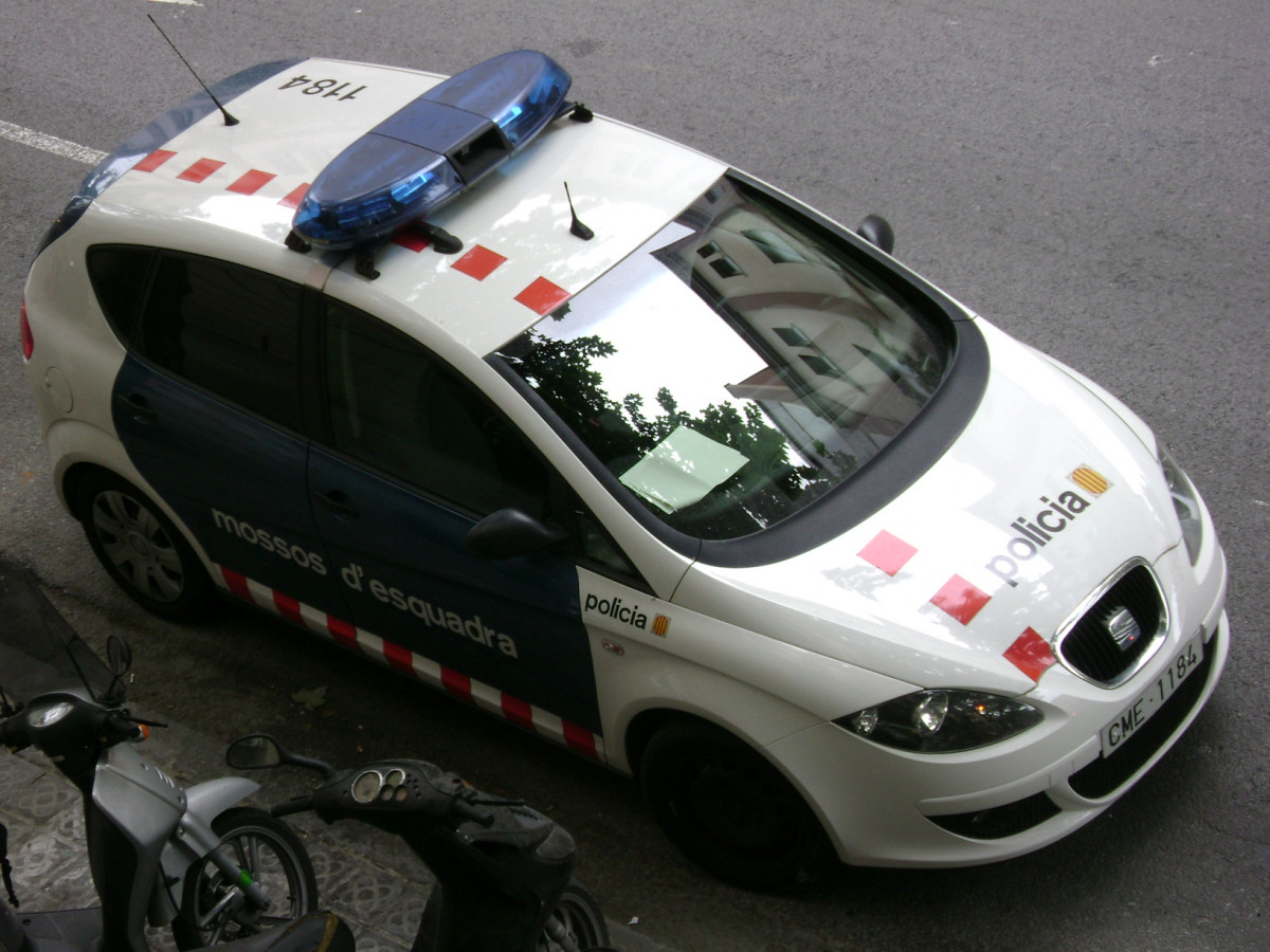 Los mossos llegaron al lugar de los hechos durante el robo