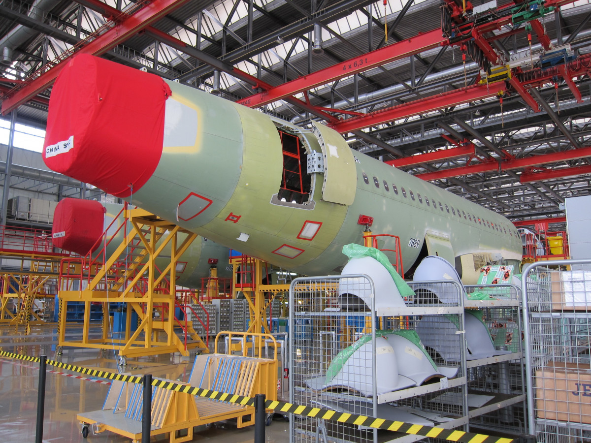 Fábrica de ensamblaje del A320 de Airbus en Tianjin