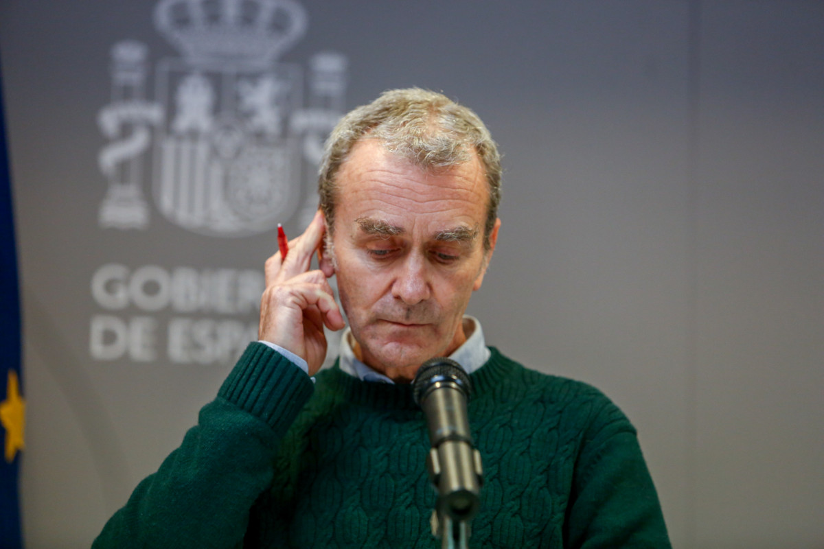 El director del Centro de Coordinación de Alertas y Emergencias Sanitarias (CCAES), Fernando Simón, durante una rueda de prensa convocada ante los medios de comunicación en el Ministerio de Sanidad