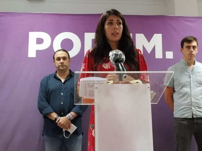 La síndica de Unides Podem en Les Corts, Naiara Davó