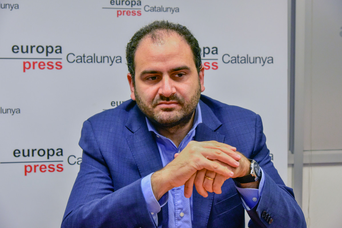 El presidente de Societat Civil Catalana (SCC), Fernando Sánchez Costa, durante una entrevista para Europa Press, en Barcelona, Catalunya (España), a 3 de diciembre de 2020.