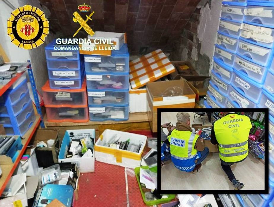 EuropaPress 3580009 material falsificado intervenido guardia civil policia local lleida