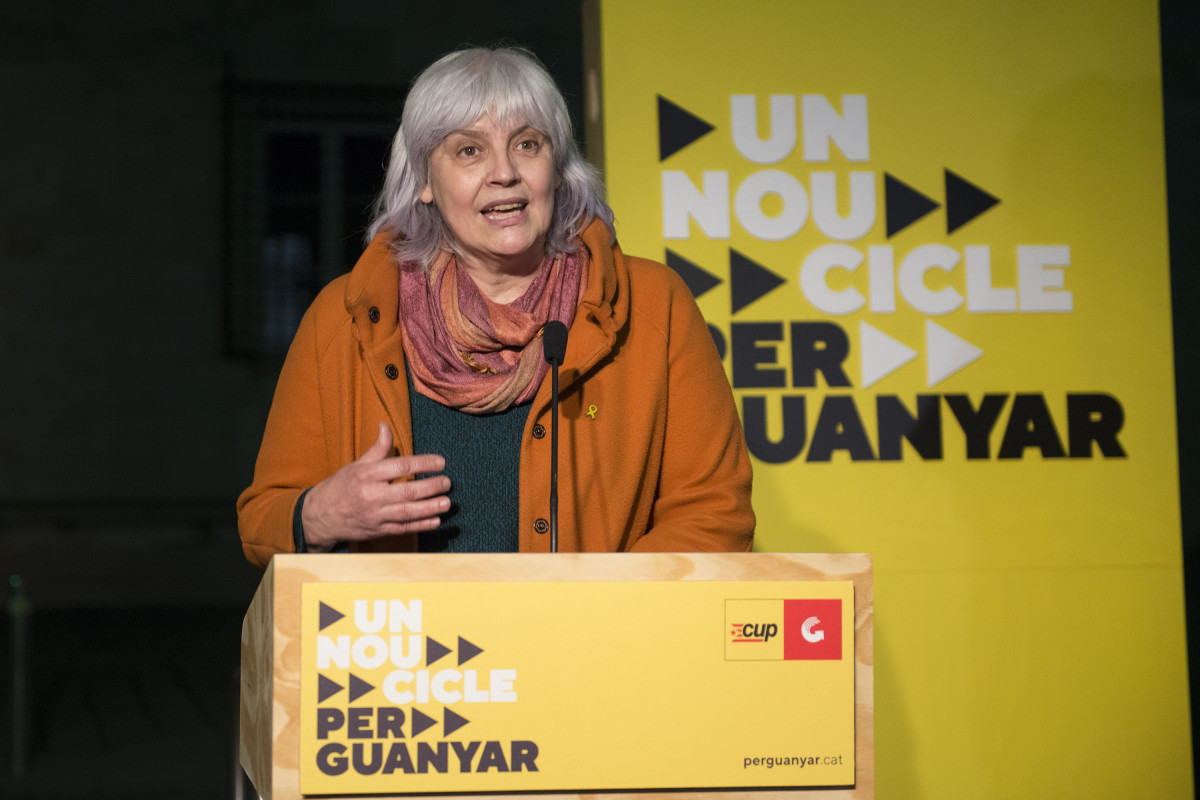 Archivo - Arxiu - La candidata de la CUP a la Presidència de la Generalitat, Dolors Sabater.