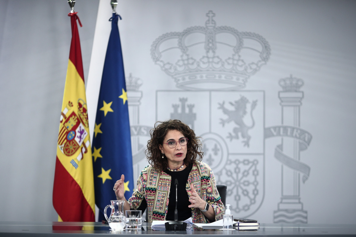 La ministra portavoz  y de Hacienda, María Jesús Montero, este martes.