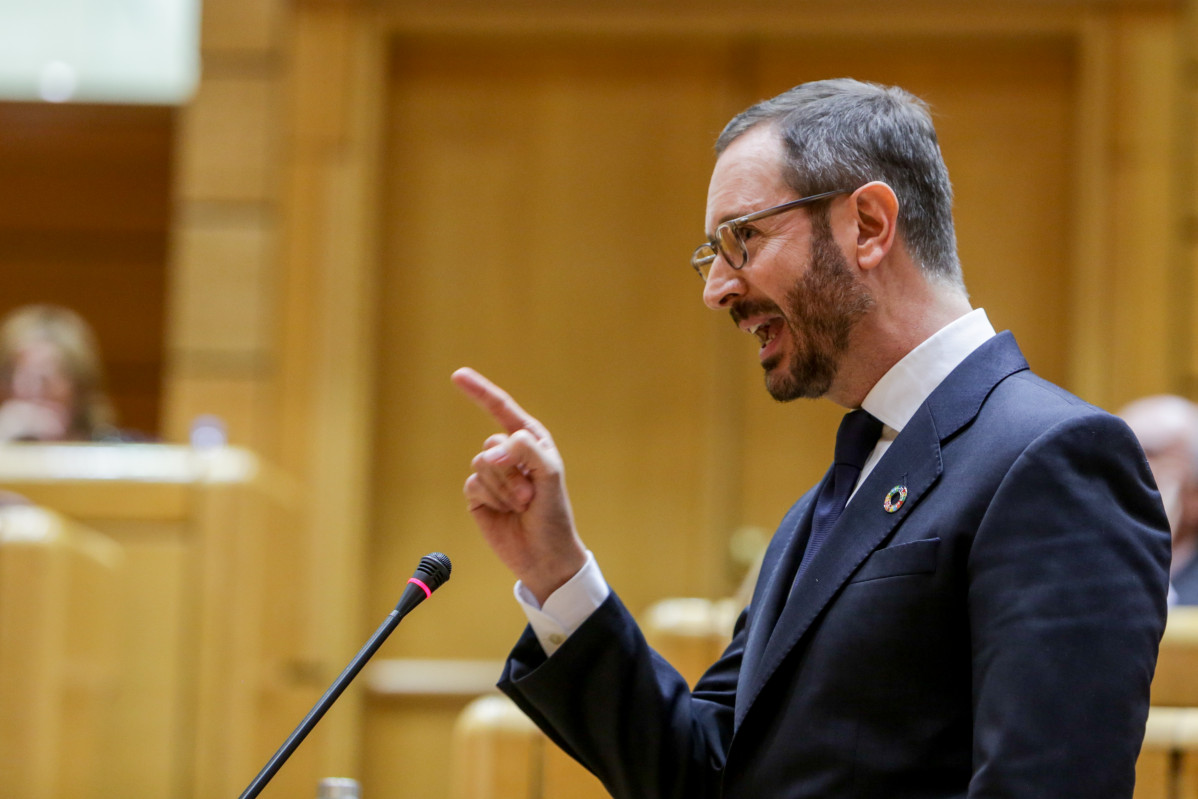Archivo - El portavoz del Partido Popular en el Senado, Javier Maroto, durante la segunda sesión de control de esta legislatura para responder a la oposición en el Senado, en Madrid, a 25 de febrero