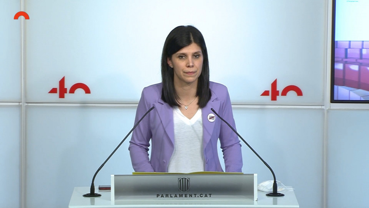 La secretària general adjunta i portaveu d'ERC, Marta Vilalta.