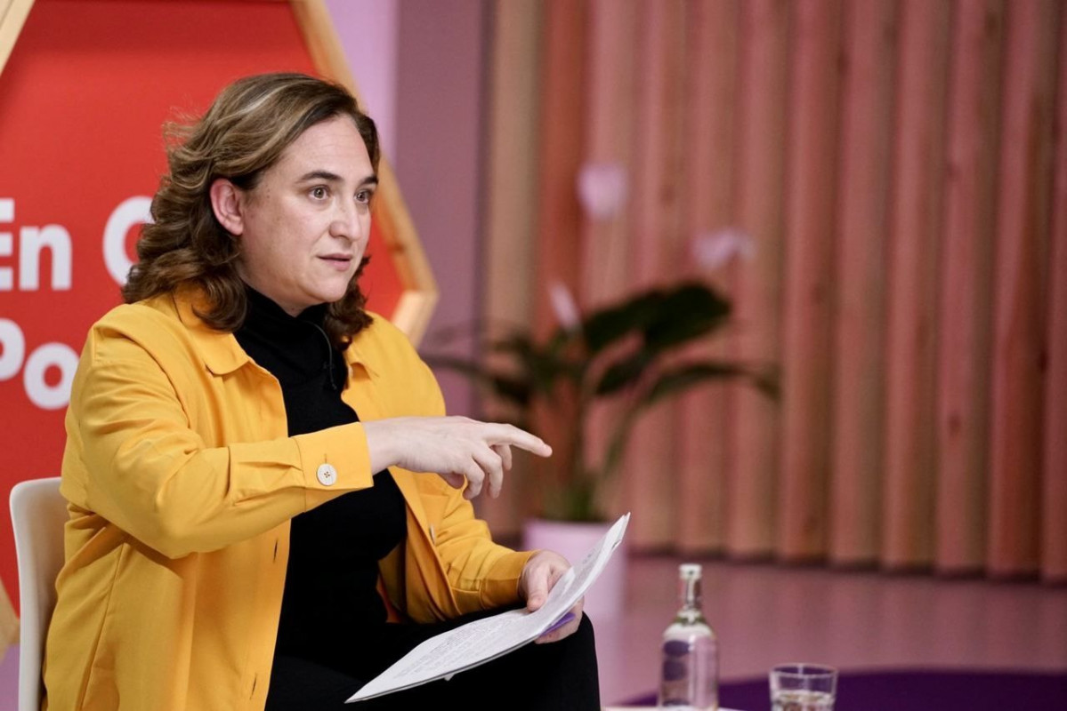 L'alcaldessa de Barcelona, Ada Colau, en l'acte de municipalismo