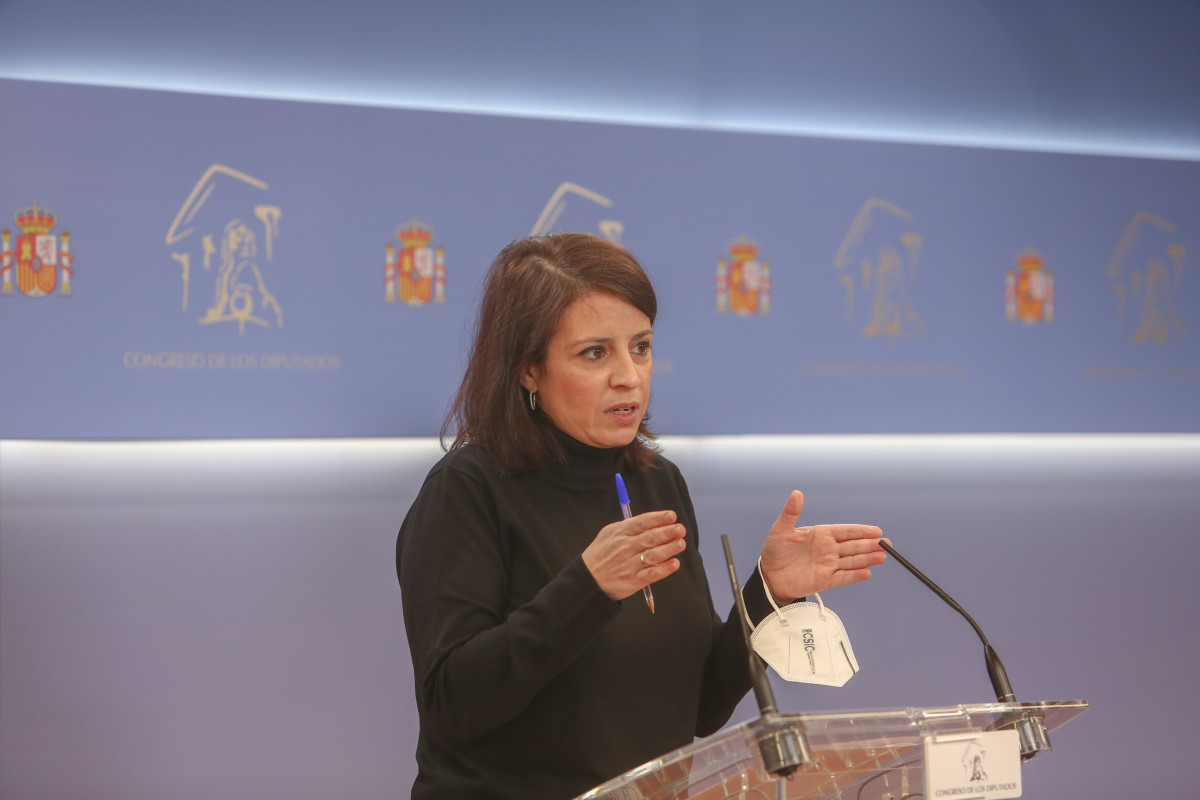 La portavoz parlamentaria del PSOE, Adriana Lastra