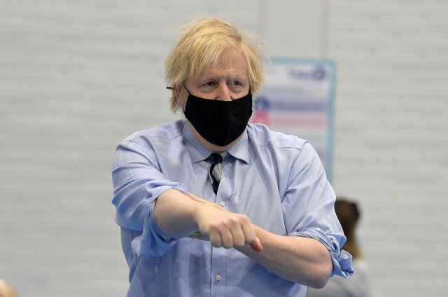 EuropaPress 3602540 12 march 2021 united kingdom enniskillen uk prime minister boris johnson