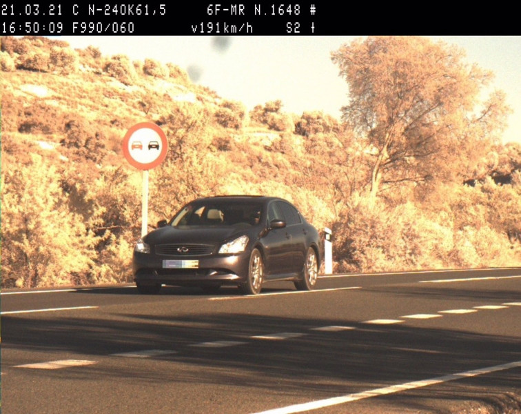 Denunciado por circular a 191 km/h en la N-240 por Les Borges Blanques