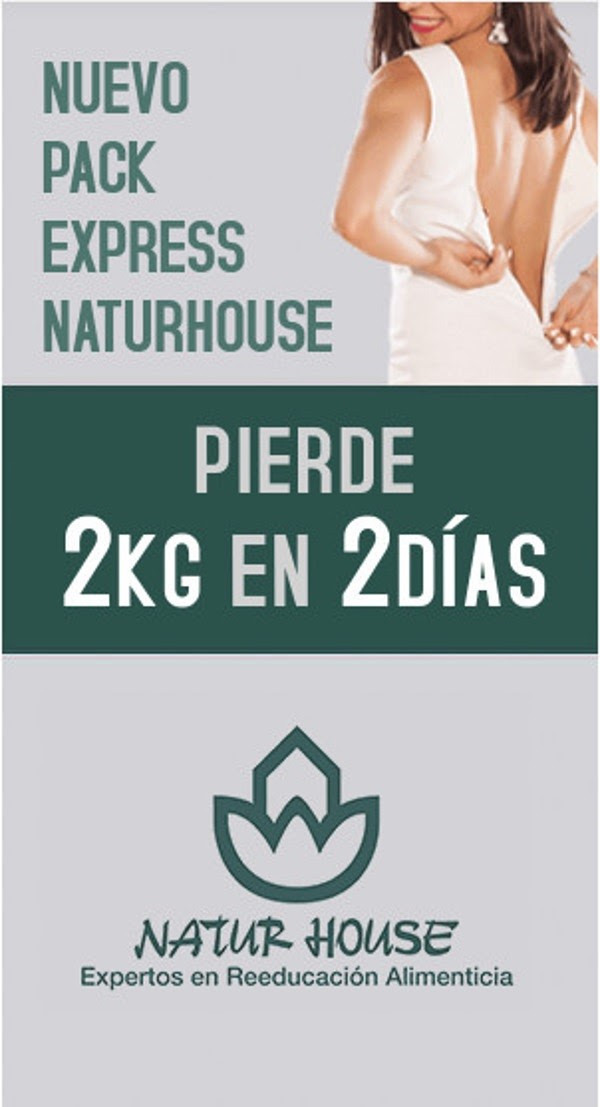 Anuncio de Naturhouse en que se afirma que con su producto se pueden perder dos kilos en dos días, denunciado por Facua