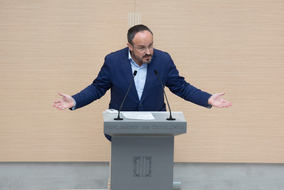 Alejandro Fernández (PP) en la segunda vuelta del pleno de investidura de Pere Aragonès (ERC).