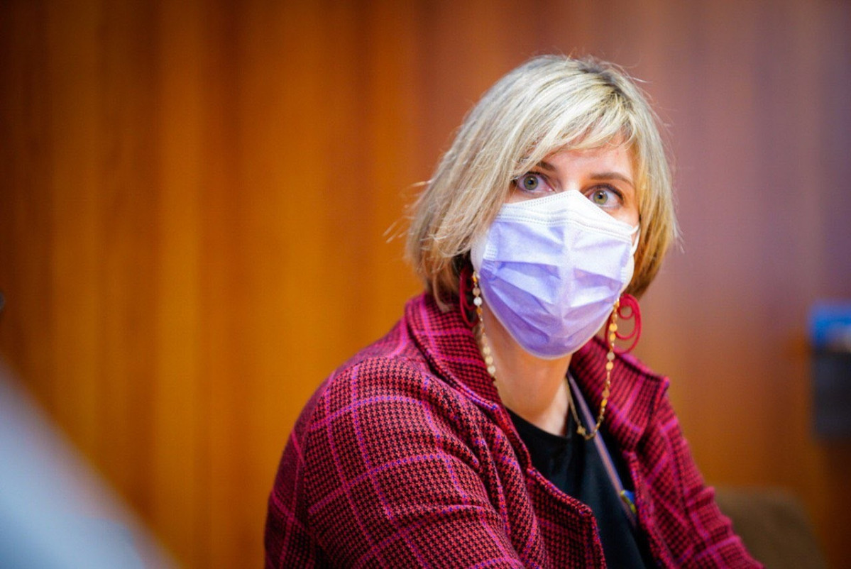 Archivo - Arxiu - La consellera de Salut de la Generalitat en funcions, Alba Vergés, en una visita a l'Hospital Clínic de Barcelona.