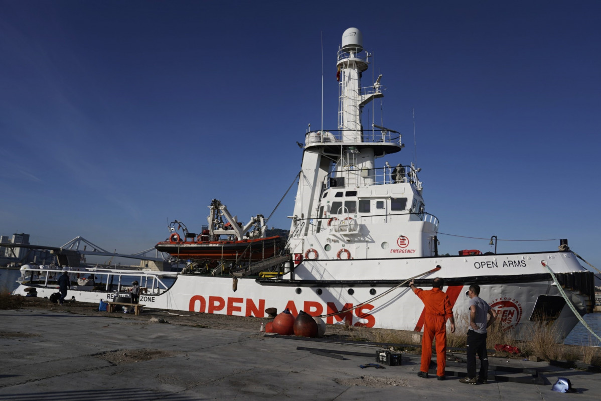 El vaixell Open Arms a Barcelona