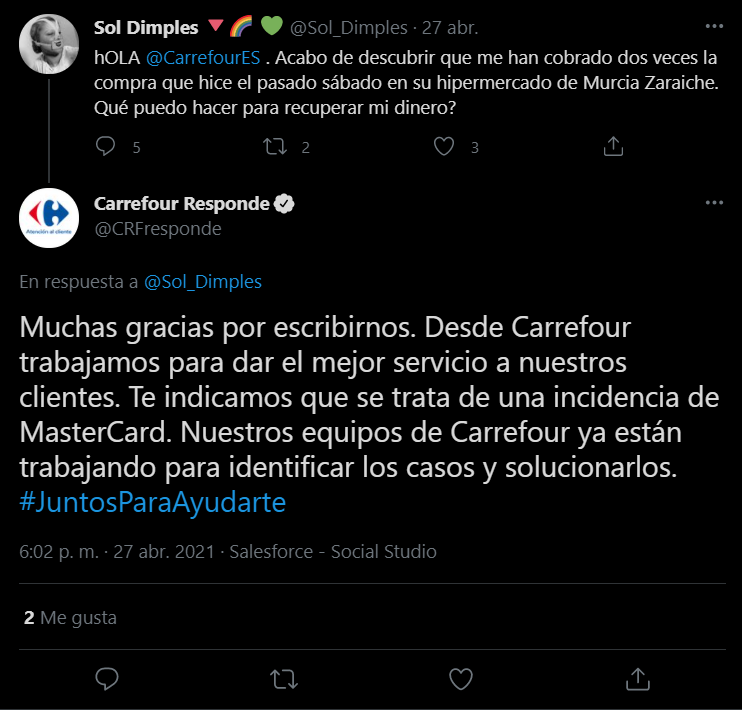 Un error de Mastercard provoca que Carrefour cobre dos veces la misma compra en varios centros españoles