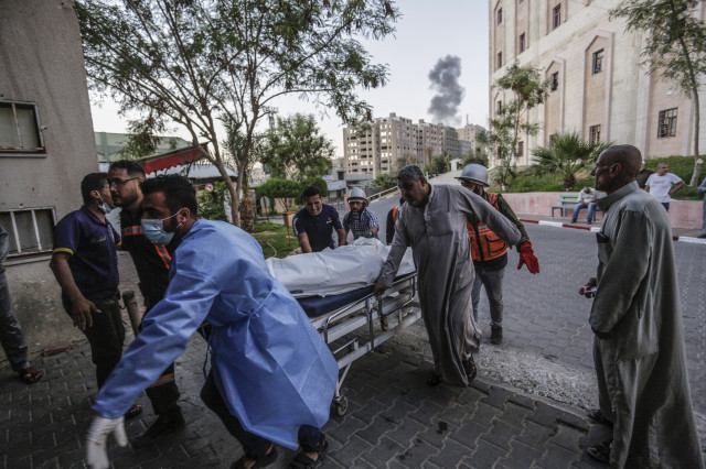 EuropaPress 3708409 13 may 2021 palestinian territories gaza city relatives and palestinian