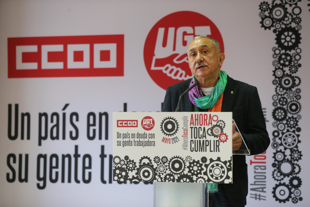 El secretario general de UGT, Pepe Álvarez
