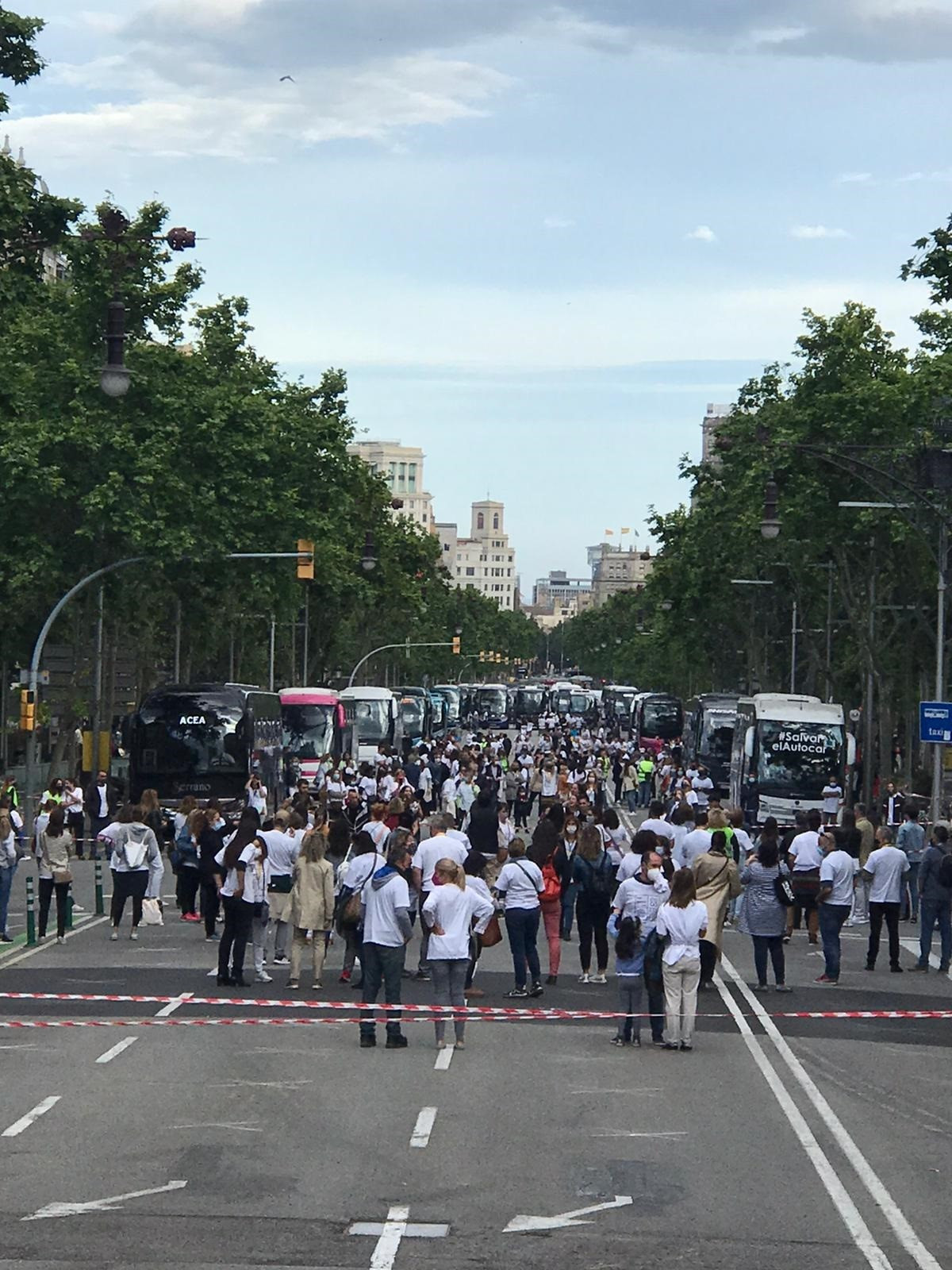 Profesionales del turismo se concentran en Barcelona