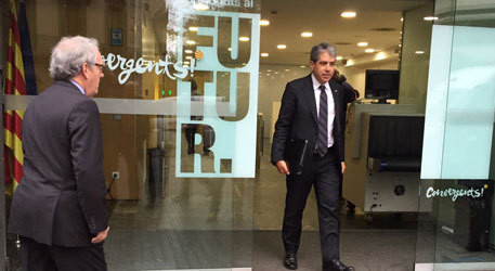 Francesc Homs y Carles Vilarrubí se reúnen en el selecto restaurante Via Veneto