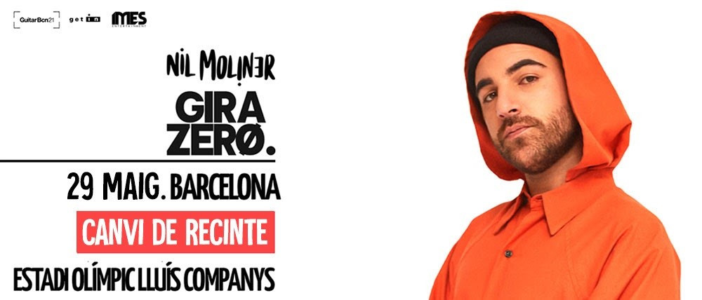 El músico y cantautor Nil Moliner actuará en el Estadi Olímpic Lluís Companys de Barcelona el 29 de mayo.