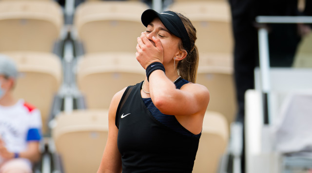 EuropaPress 3762723 paula badosa of spain after winning the fourth round at the 2021 roland