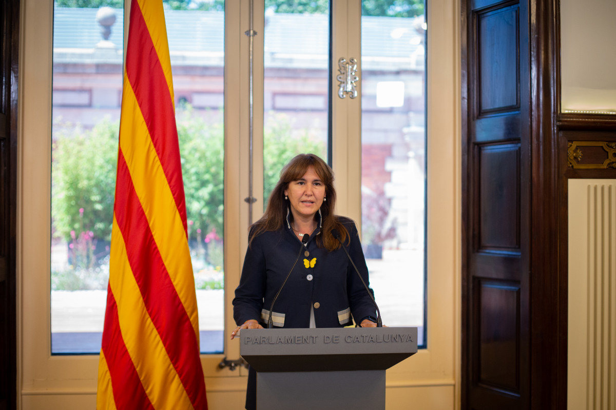 La presidenta del Parlament, Laura Borràs