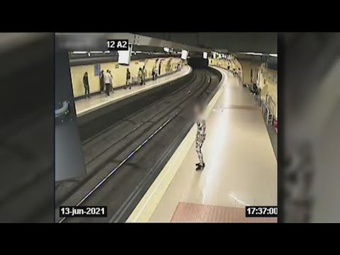 Rescate 'in extremis' en el Metro de Madrid