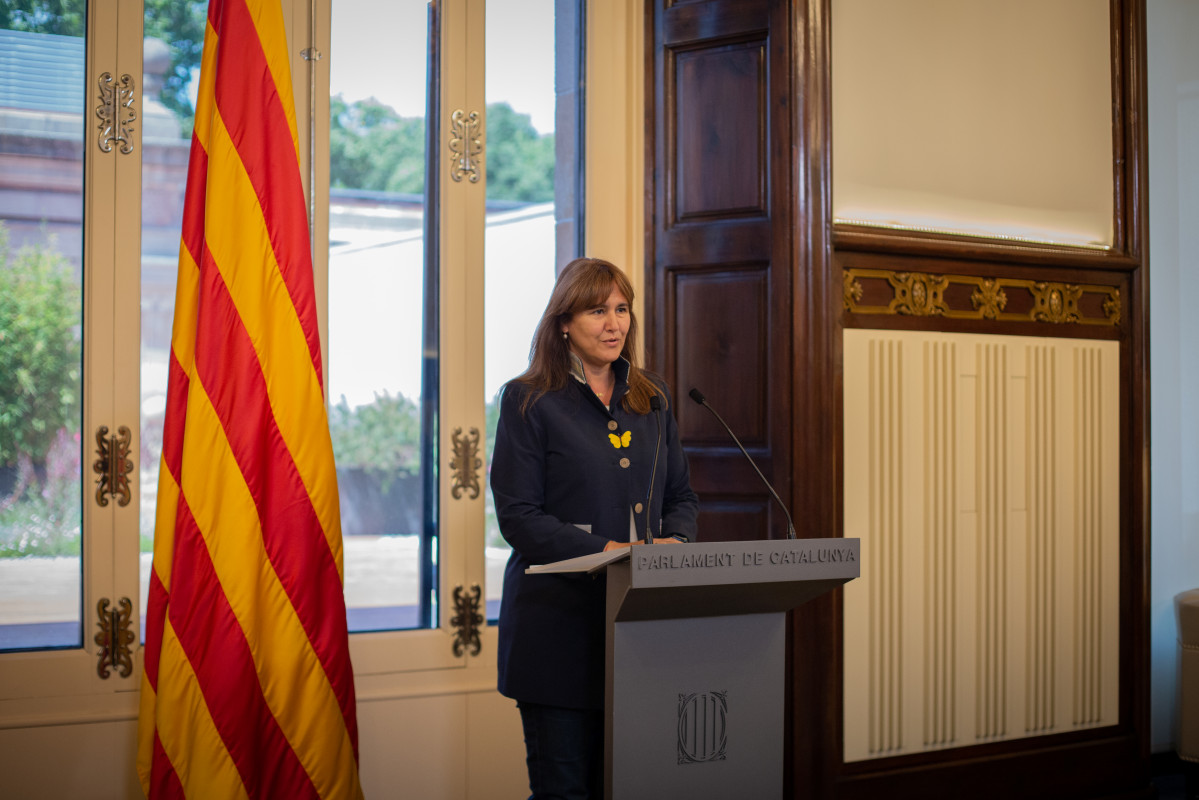 Archivo - La presidenta del Parlament, Laura Borràs