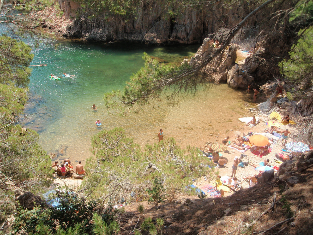 Cala d'Aigua Xelida, Tamariu, Palafrugell, Costa Brava, Catalunya
