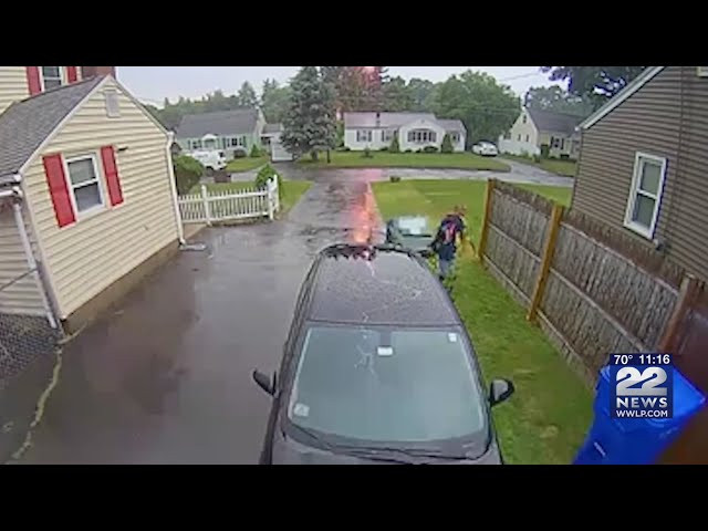 Man ‘lucky’ after nearly being struck by lightning