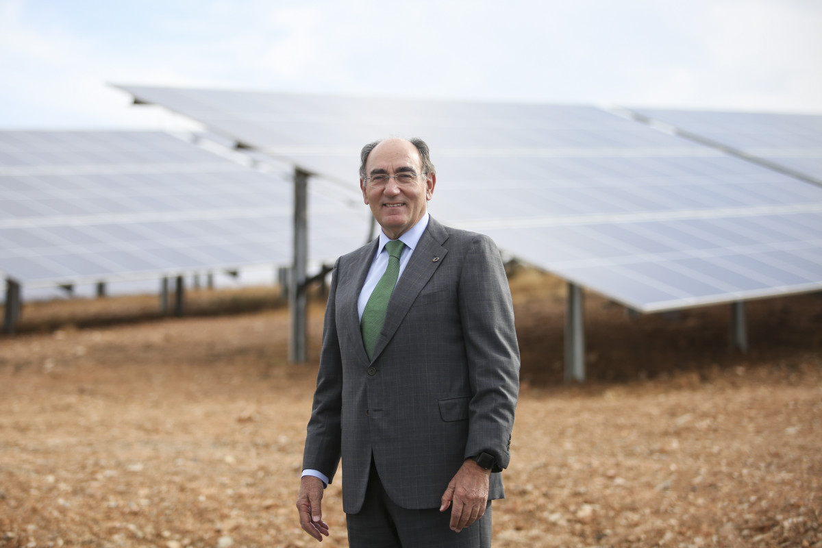 Presidente Ignacio Galán  en Andévalo Huelva FOTO DE IBERDROLA