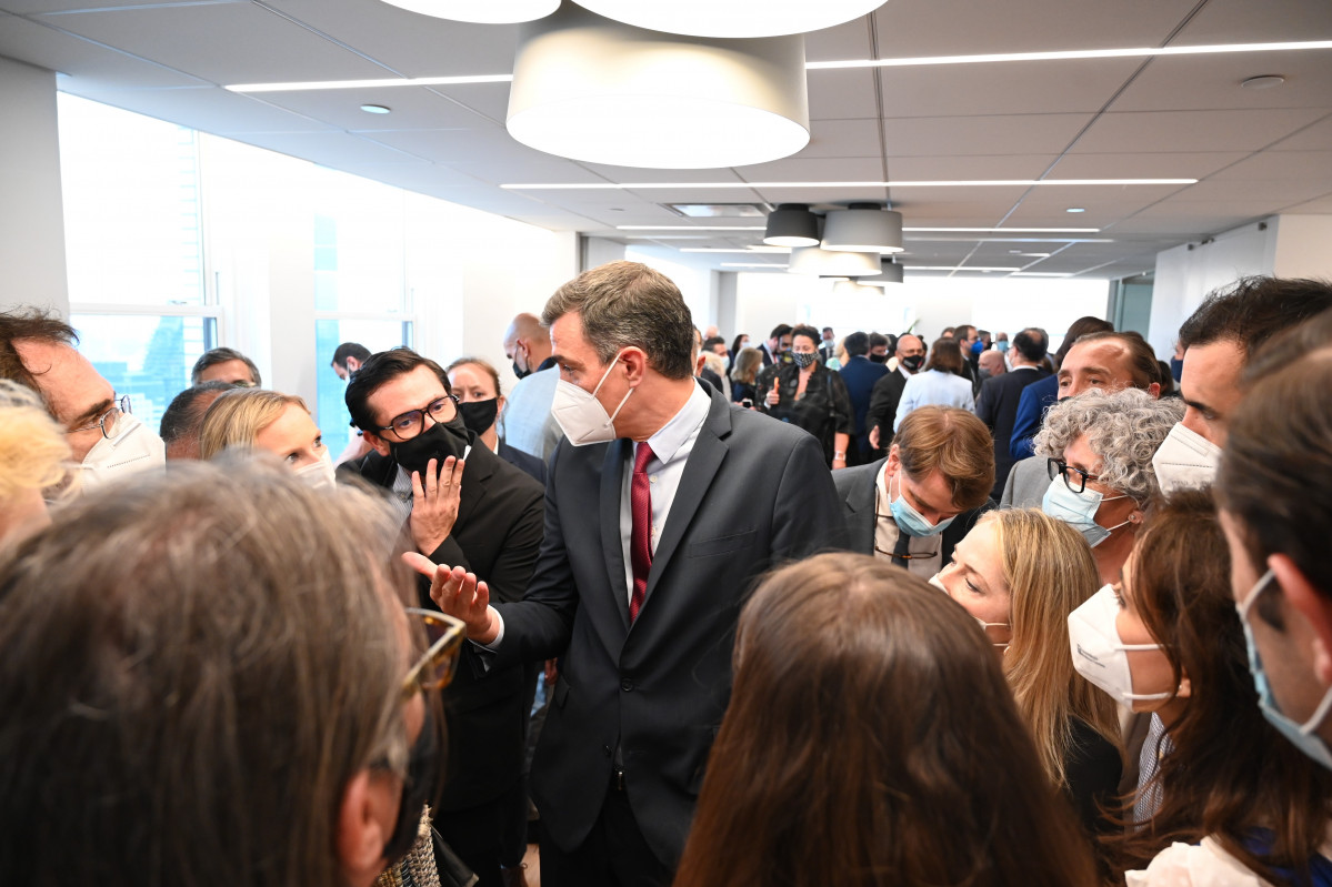 El presidente del Gobierno, Pedro Sánchez, en Nueva York