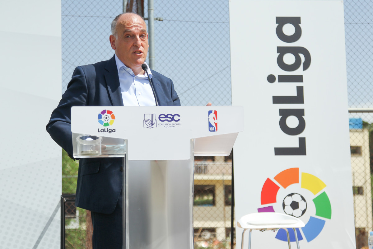 Archivo - Javier Tebas, presidente de LaLiga