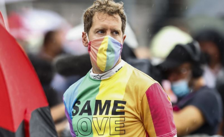 Vettel, llamado a declarar por llevar una camiseta LGTBIQ+ en el GP de Hungría