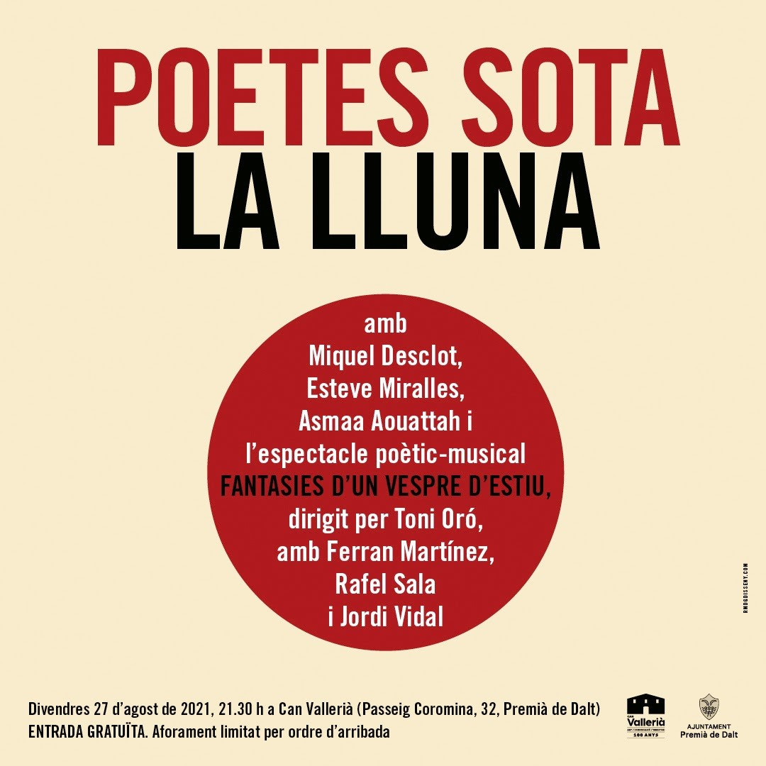 Cartel de 'Poetes sota la lluna'.