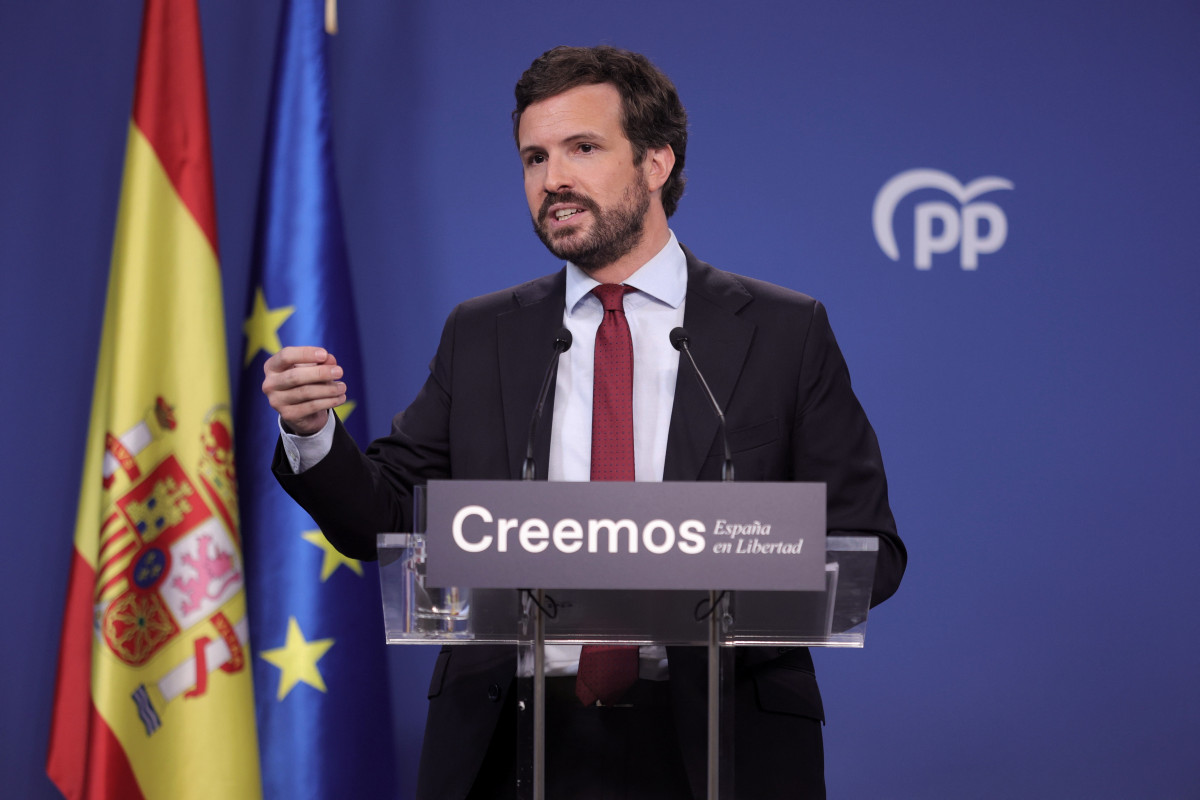Archivo - El presidente del PP, Pablo Casado.