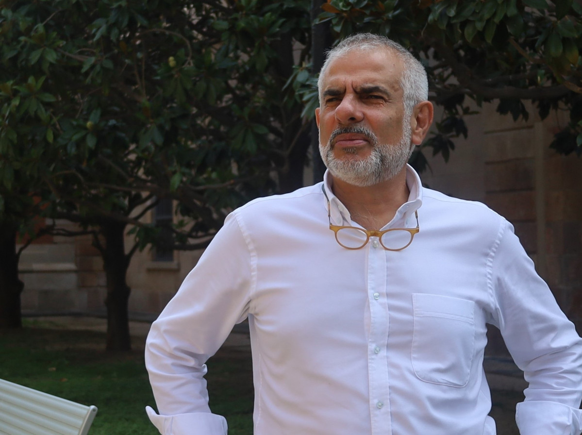 El líder de Cs en Catalunya, Carlos Carrizosa, en una entrevista de Europa Press.